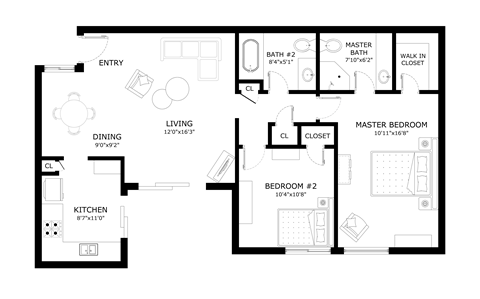 2Bed 2Bath at Verandas Apartments, West Covina